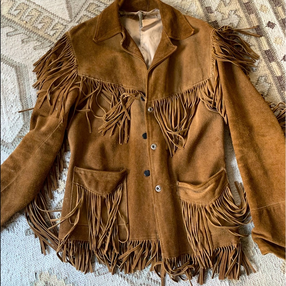 Medium Joo-Kay Fringe vintage leather jacket